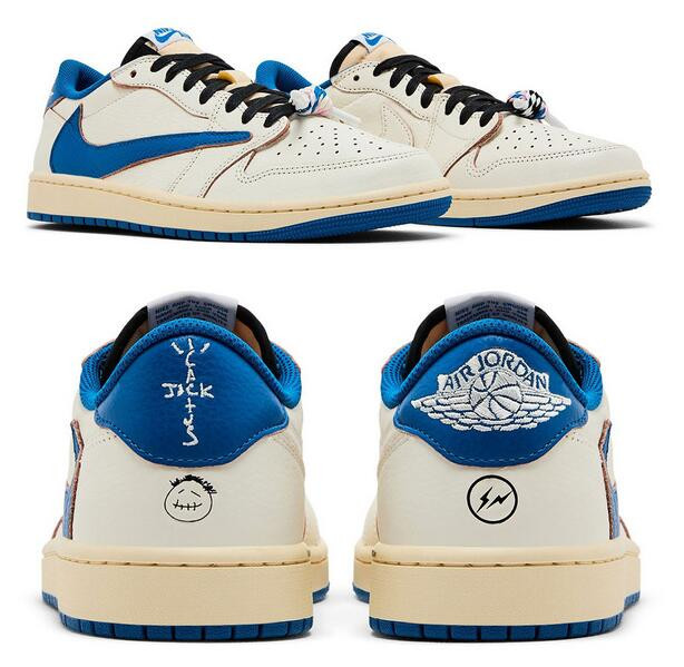 Men's Running Weapon Travis Scott x Air Jordan 1 Low OG SP Shoes 027